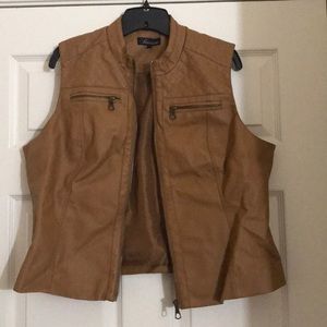 Leather vest